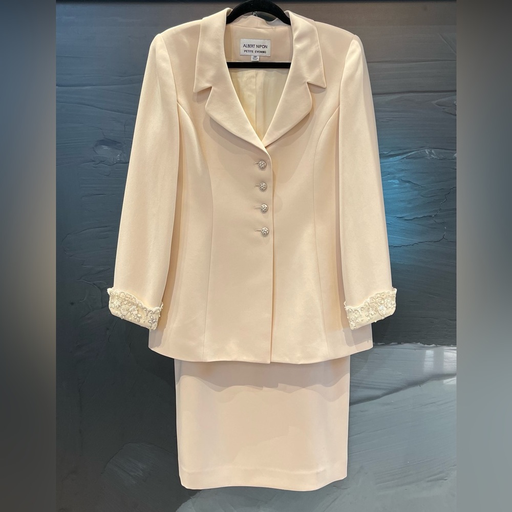 Albert Nipon Vintage Evening/Formal Jacket/Skirt … - image 1